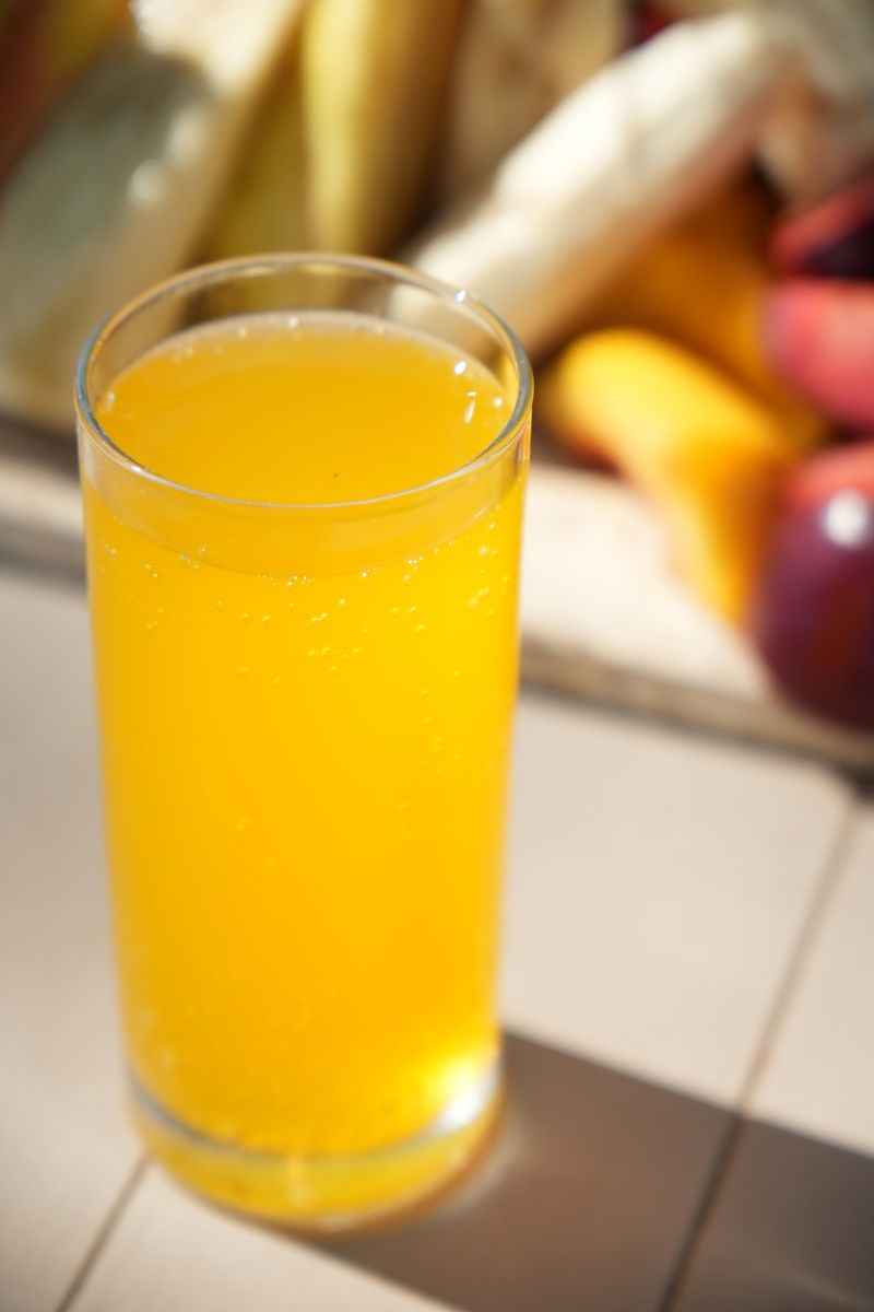 A refreshing glass of orange juice